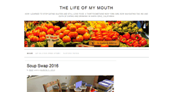 Desktop Screenshot of lifeofmymouth.com