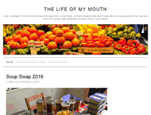 Tablet Screenshot of lifeofmymouth.com